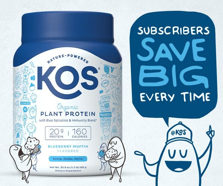 KOS Vegan Protein Powder Erythritol Free, Chocolate