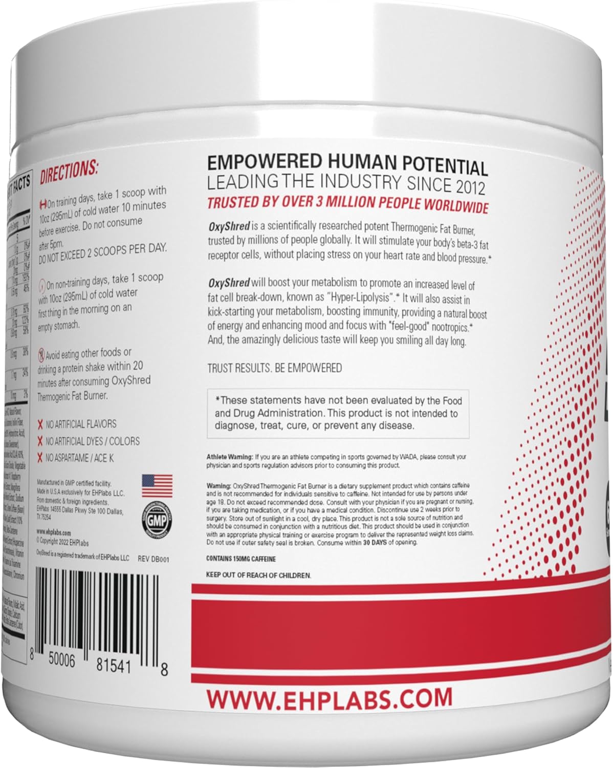 EHP Labs OxyShred Pre Workout Powder