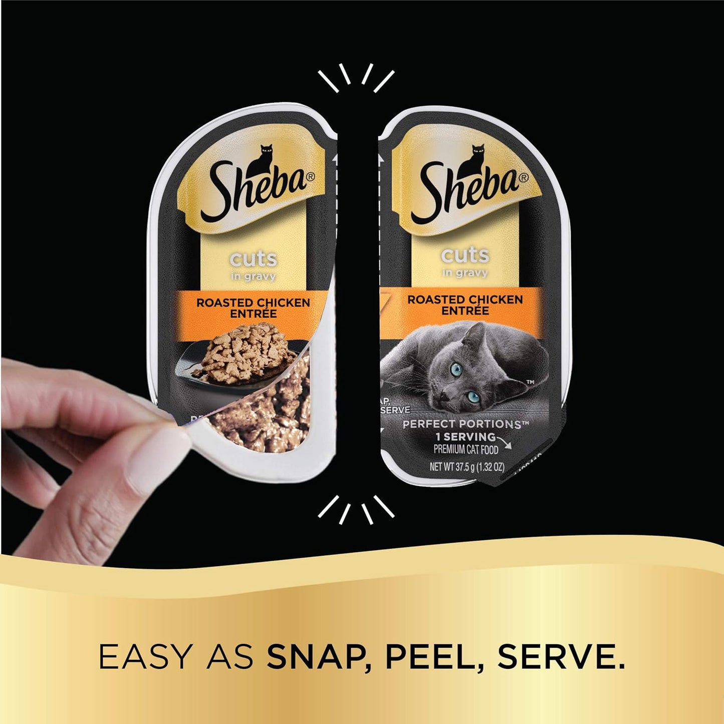 SHEBA PERFECT PORTIONS Cuts in Gravy Wet Cat Food Trays