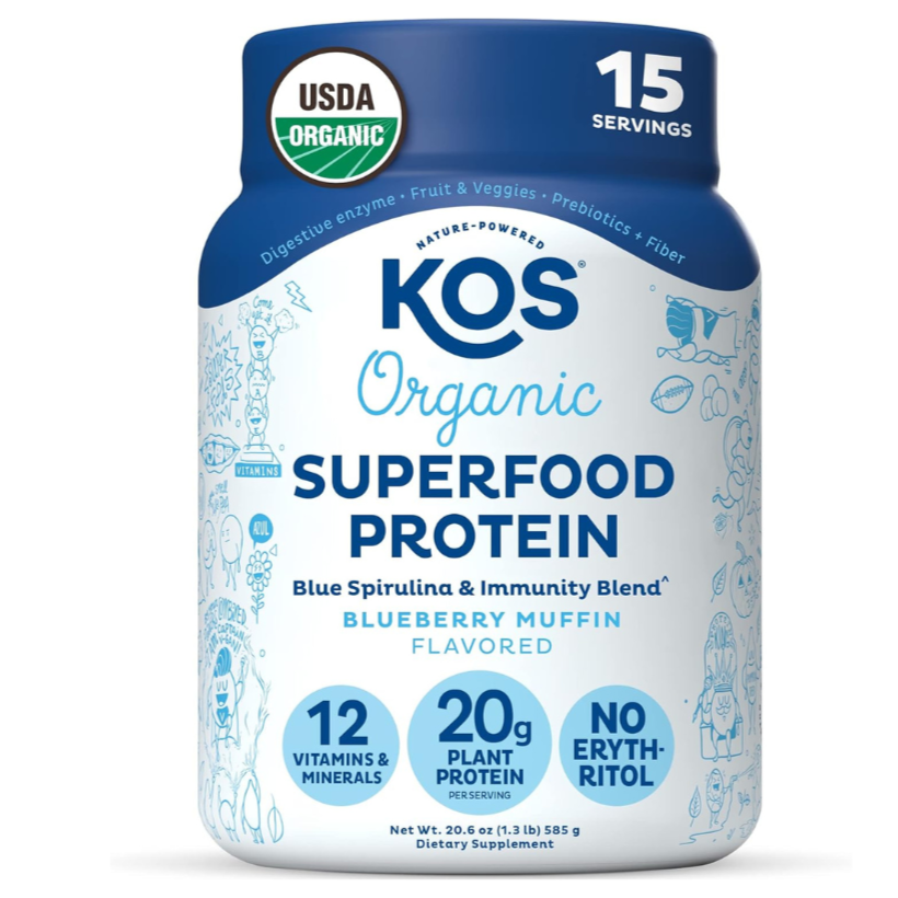 KOS Vegan Protein Powder Erythritol Free, Chocolate